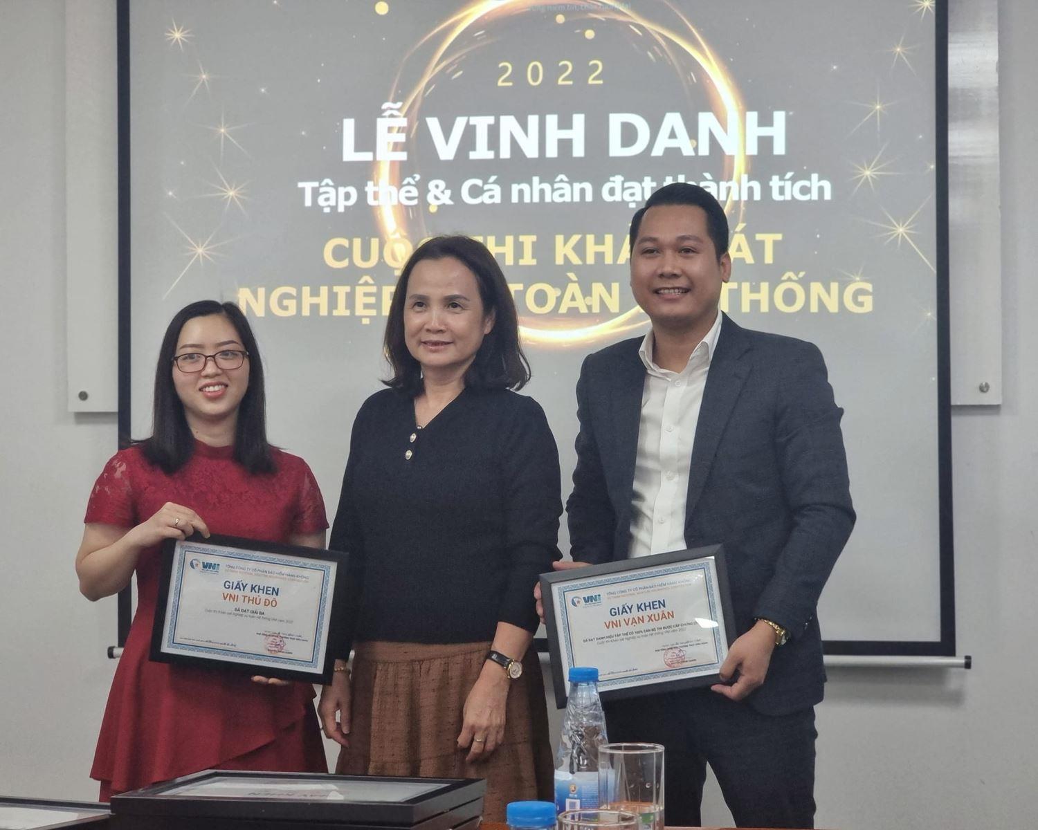 VNI TRAO GIẢI CUỘC THI KHẢO SÁT NGHIỆP VỤ ONLINE NĂM 2022