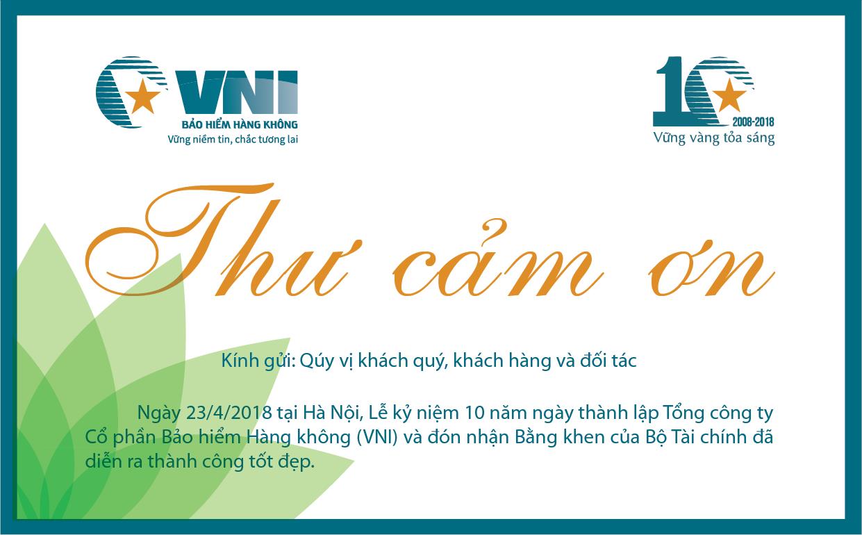 Thư cảm ơn Qúy vị khách quý, khách hàng và đối tác