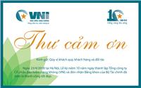 Thư cảm ơn Qúy vị khách quý, khách hàng và đối tác