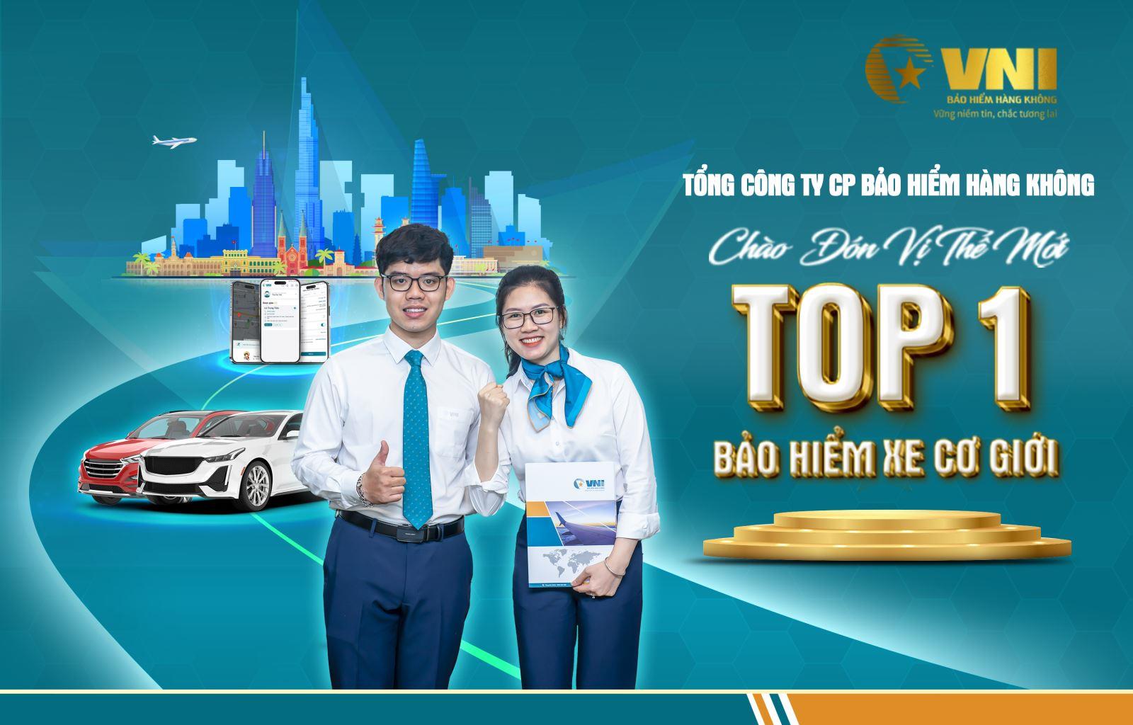 VNI CHÀO ĐÓN VỊ THẾ MỚI – TOP 1 BẢO HIỂM XE CƠ GIỚI