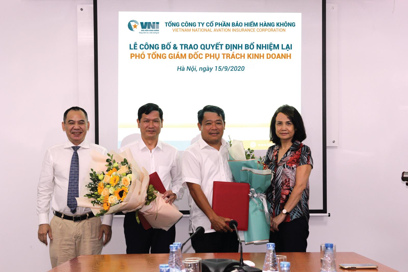 VNI BỔ NHIỆM LẠI HAI PHÓ TỔNG GIÁM ĐỐC