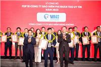 VNI VƯƠN LÊN TOP 8 CÔNG TY BẢO HIỂM PHI NHÂN THỌ UY TÍN 2023