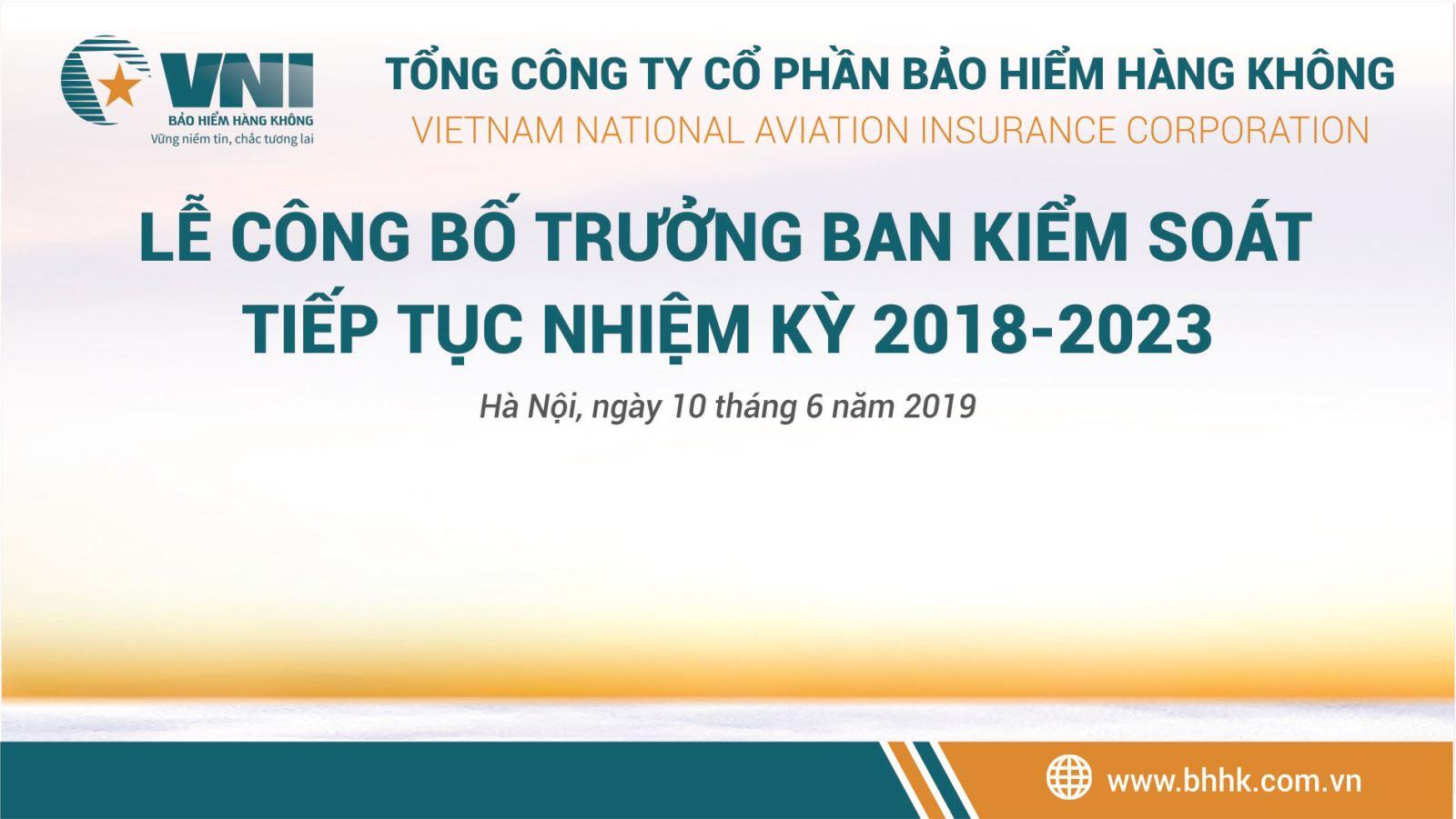Lễ công bố Trưởng Ban kiểm soát tiếp tục nhiệm kỳ 2018-2023