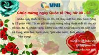 Thiệp chúc mừng ngày Quốc tế Phụ nữ 08 – 03 của TGĐ VNI gửi các nữ đối tác, đại lý, khách hàng, CBNV