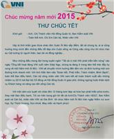 Thư chúc tết cổ truyền Xuân Ất Mùi 2015 của TGĐ gửi Thành viên Hội đồng Quản trị, Ban Kiểm soát và CBNV VNI