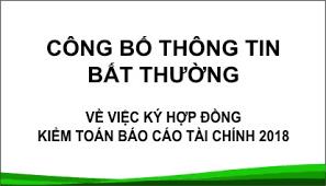 Ký hợp đồng kiểm toán năm tài chính 2018