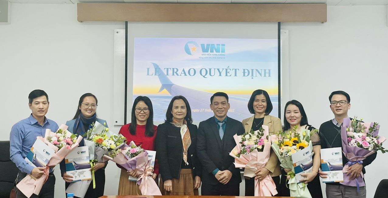 VNI TRAO QUYẾT ĐỊNH BỔ NHIỆM LÃNH ĐẠO CÁC PHÒNG/BAN TẠI TRỤ SỞ CHÍNH