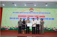 VNI ỦNG HỘ QUỸ VÌ BIỂN ĐẢO VIỆT NAM THÔNG QUA UBMTTQ VN TP HÀ NỘI